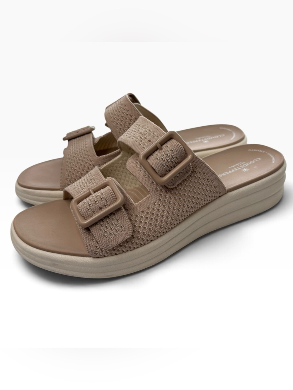 Clarks Cloudsteppers Sandals Drift Faye Slip-On Womens Shoe Size 10 Adjustable